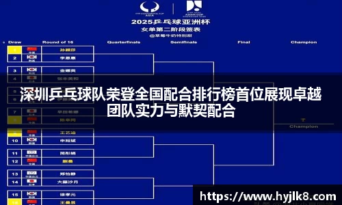 深圳乒乓球队荣登全国配合排行榜首位展现卓越团队实力与默契配合